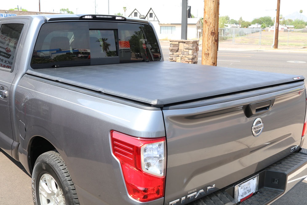 2018 nissan titan truck bed cover trifecta by extang