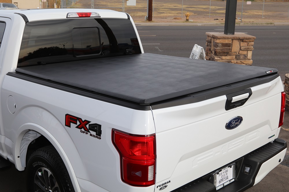 soft folding tonneau cover on tacoma truck bed