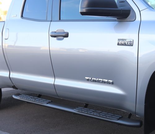 4 Inch Oval Nerf Bars 4X Black Toyota Tundra Double Cab