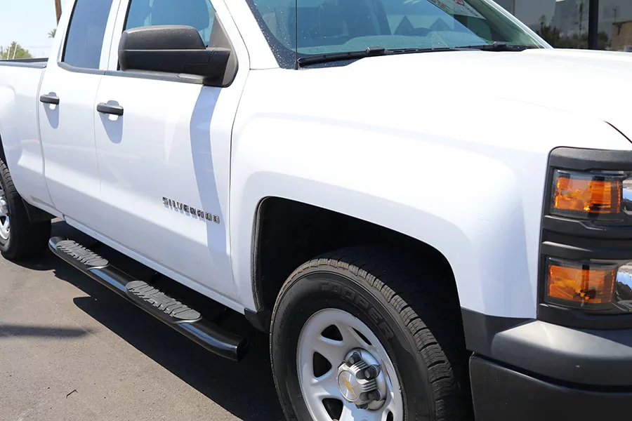 Chevy Silverado Double Cab 5 Inch Oval Nerf Bars Chevy Silverado Double Cab 5 Inch Oval Nerf Bars