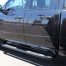 RAM 1500 Quad Cab 3 Inch Round Black Nerf Bars