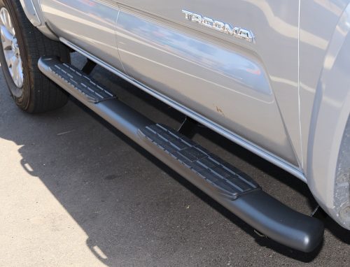 2005-2023 Toyota Tacoma Access Cab 4″ Wide Black Steps - Truck Access Plus