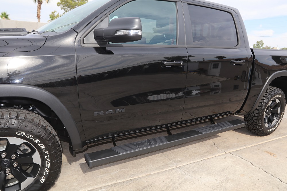2019 2026 Ram Crew Cab Black 6 Wide Running Boards Truck Access Plus