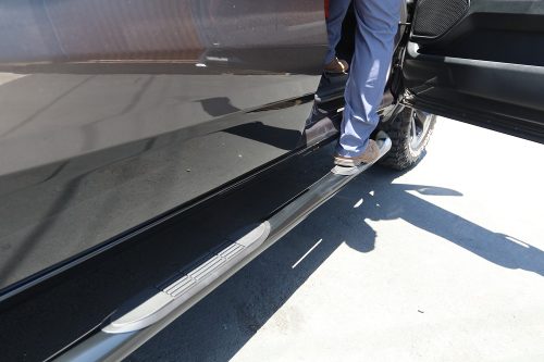 3 Inch Round Black Nerf Bars