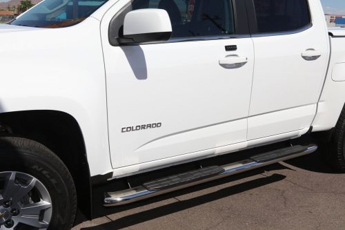 chevy colorado 4 inch oval nerf bars polished running boards