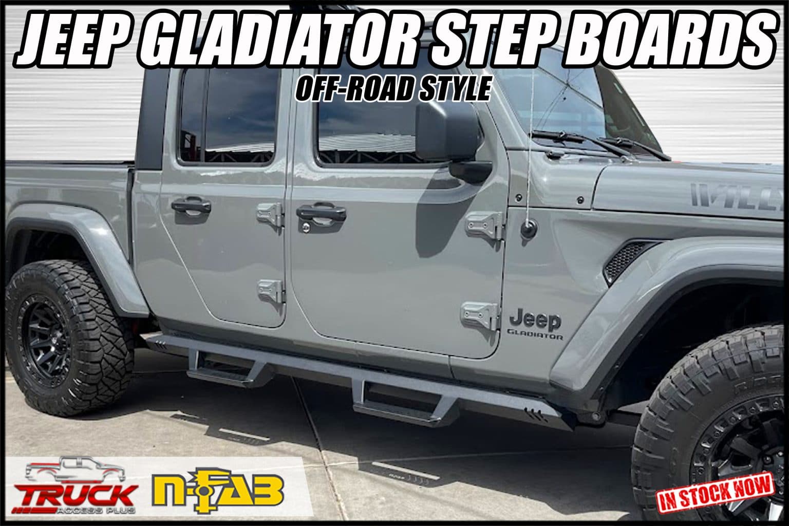 20202024 Jeep Gladiator NFAB EPYX Steps Truck Access Plus