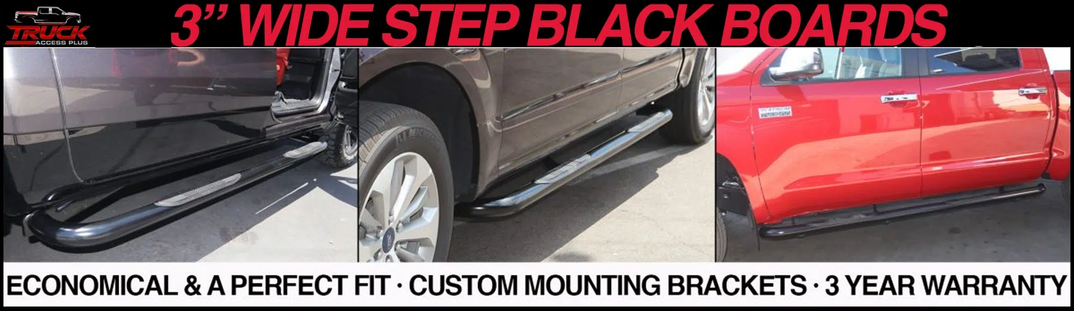 3 inch black step boards 3 inch black step boards