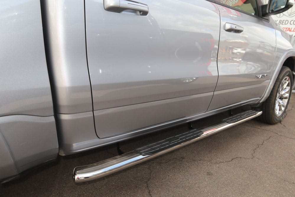 ram 4 inch oval nerf bars stainless steel running boards