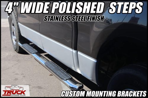 F150 4 INCH OVAL NERF BARS CHROME