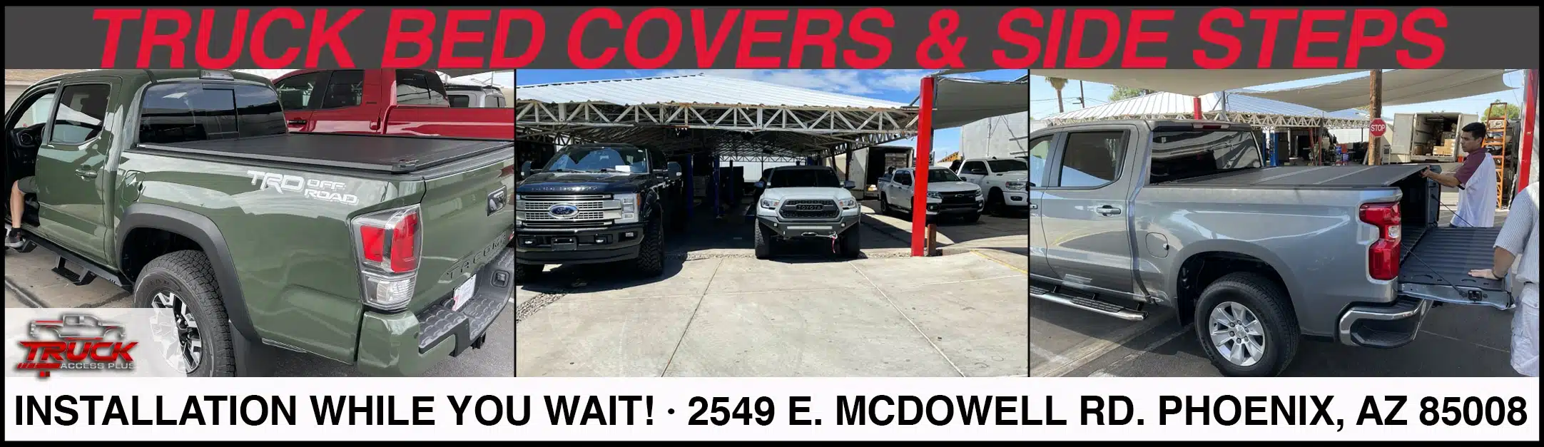 FREE INSTALL ON TONNEAU COVERS