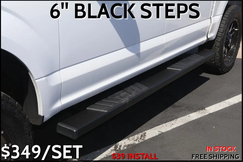 6 inch wide black step boards