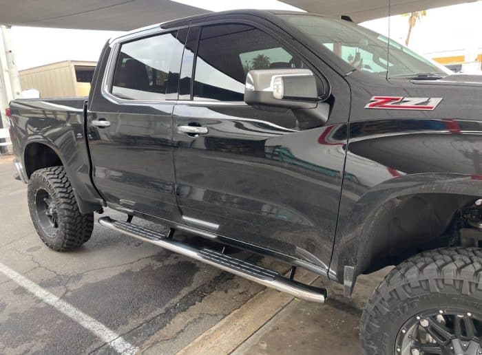 chevy silverado 4 inch oval nerf bars running boards