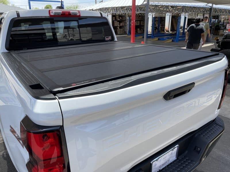 2023 2024 Chevy Colorado GMC Canyon 5 Bed BAKFLIP MX4 Hard Folding   2023 Chevy Colorado Hard Folding Tonneau Cover 800x600 