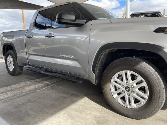 toyota tundra 4 inch black running boards nerf bars