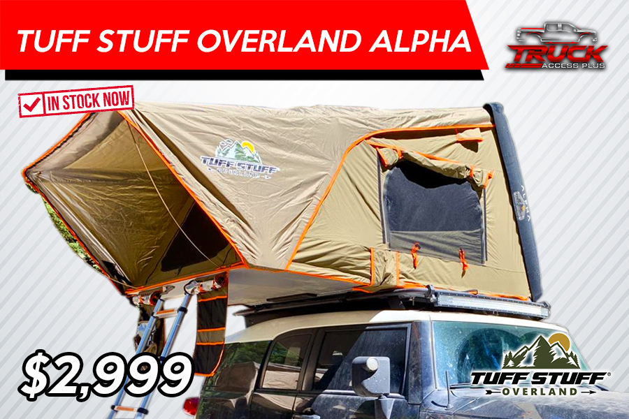 tuffstuff overland alpha hard shell rooftop tent