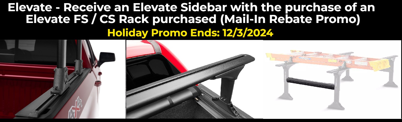 truxedo elevate rack sidebars rebate