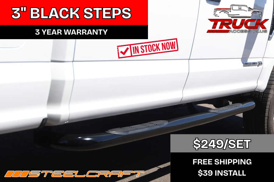 3 INCH BLACK NERF BARS AZ