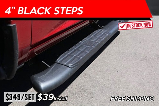 4 INCH OVAL BLACK STEPS AZ