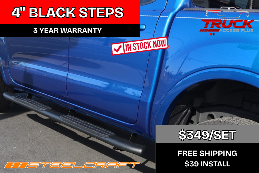 4 INCH OVAL BLACK STEPS AZ