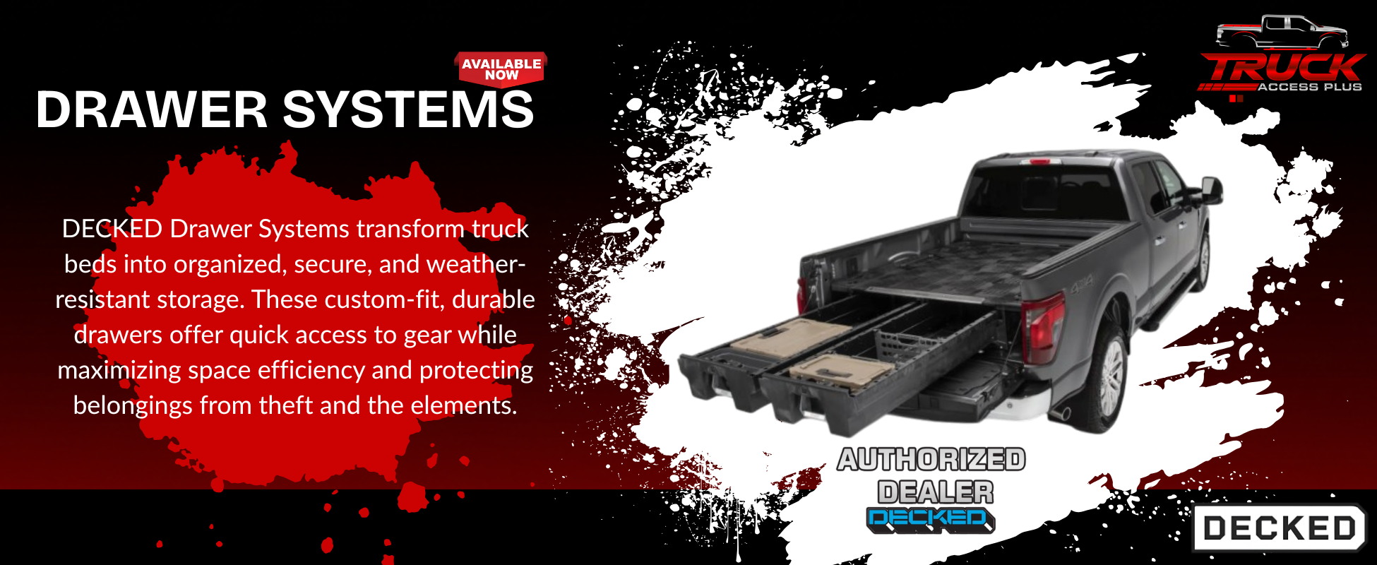 DECKED DRAWERS WIDE BANNER 3 (NEW) DECKED DRAWERS WIDE BANNER 3 (NEW)