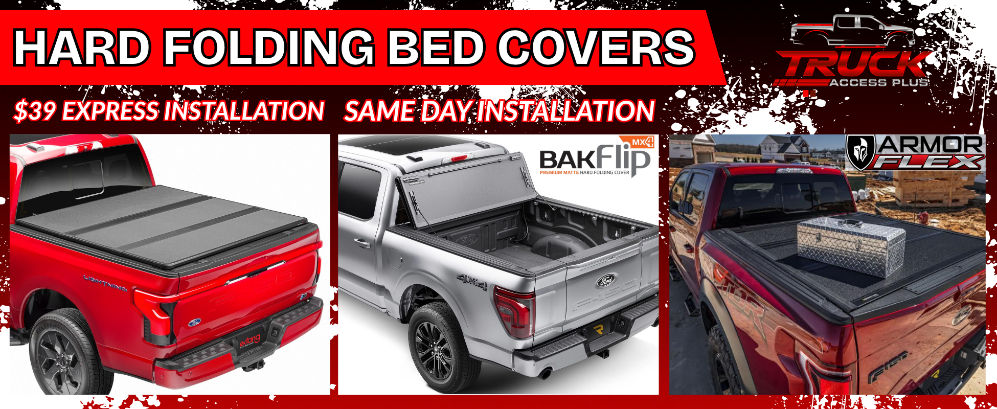 HARD FOLDING BED COVERS NEW WIDE Banner (NEW) hardfolding