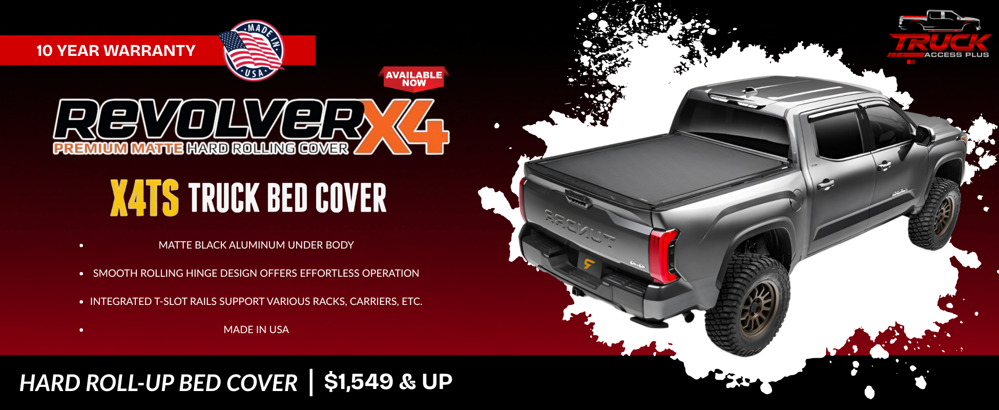 revolver x4ts hard roll up tonneau cover arizona