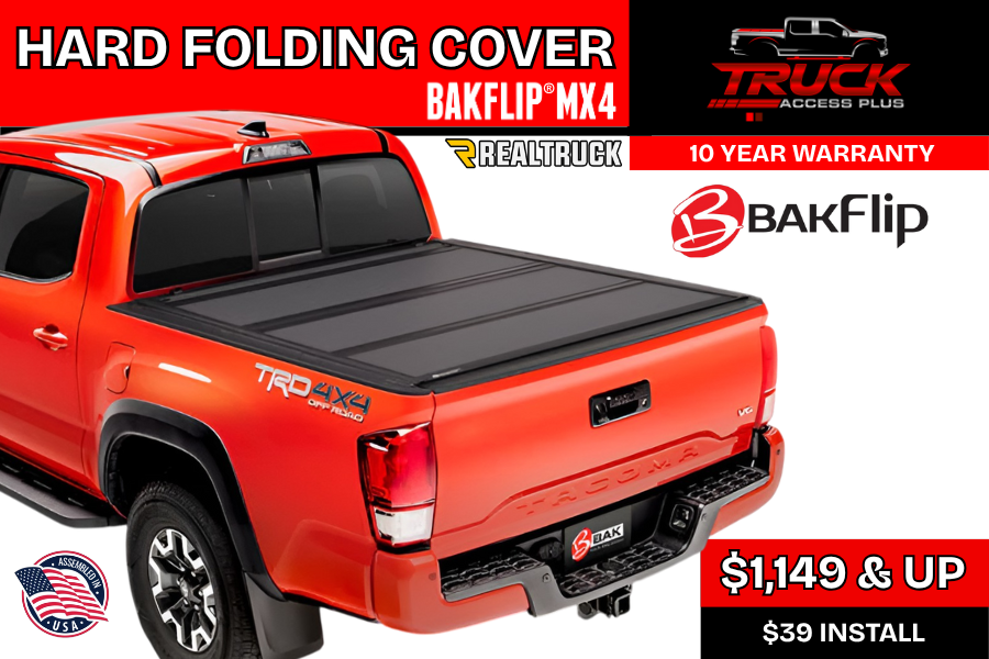 bakflip mx4 tonneau cover hard folding truck bed
