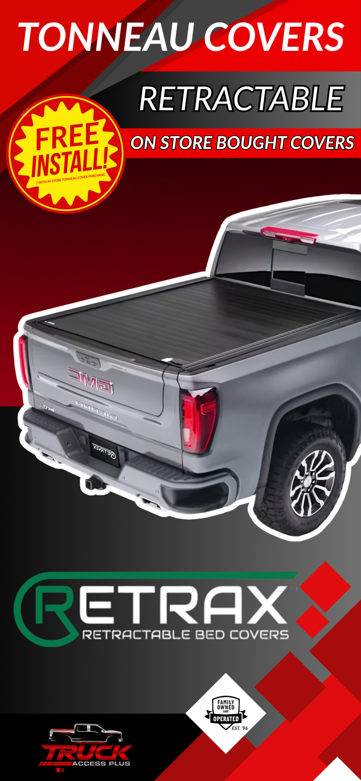 RETRACTABLE SUMMER FREE INSTALL retractable tonneau covers free installation in az