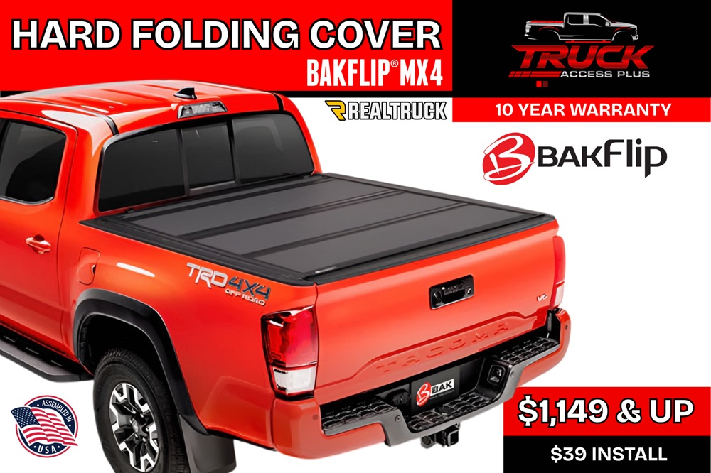 bakflip mx4 tonneau cover hard folding style