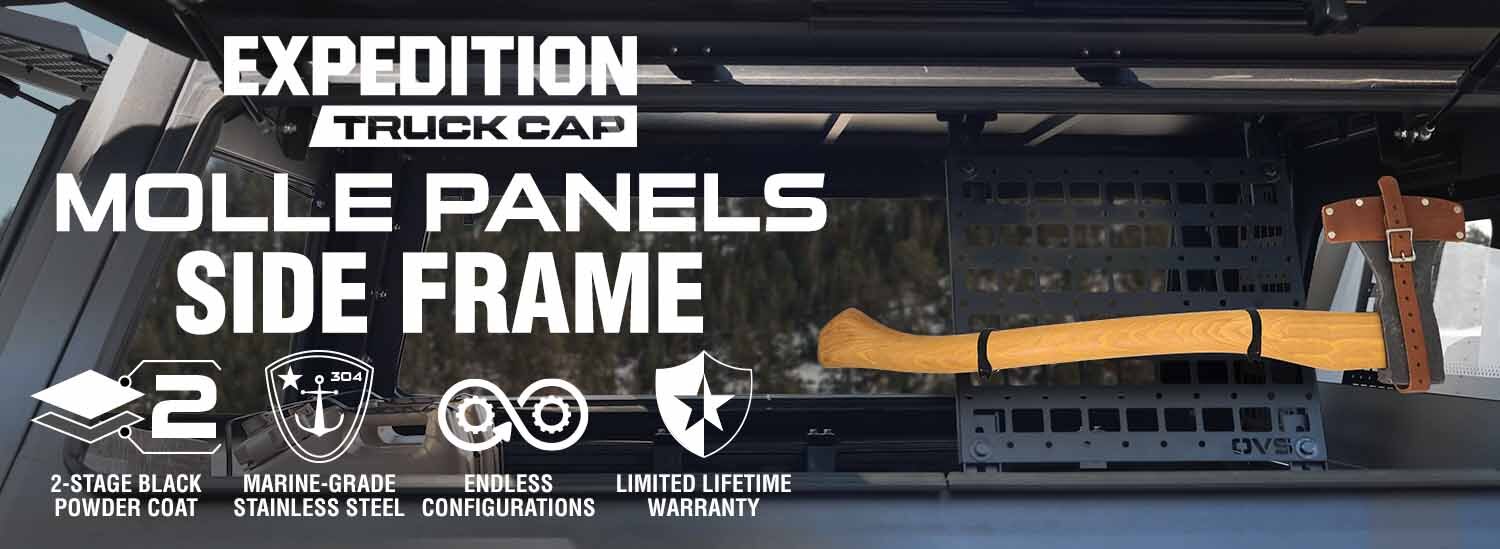 OVS EXPEDITION MOLLE PANELS AT TRUCK ACCESS PLUS! VISIT US TODAY FOR TRUCK BED COVERS, STEPS, ELECTRIC STEPS, RACKS, ROOFTOP TENTS AND MORE. COME SEE THE TRUCK ACCESS DIFFERENCE TODAY!