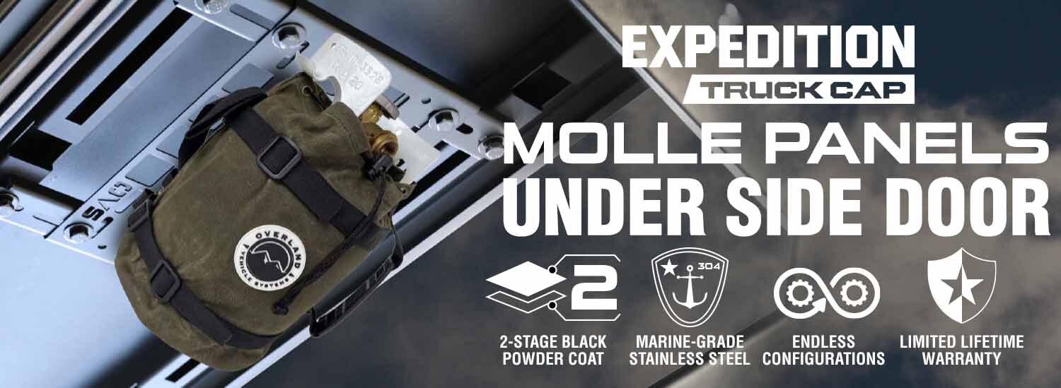 OVS EXPEDITION MOLLE PANELS AT TRUCK ACCESS PLUS! VISIT US TODAY FOR TRUCK BED COVERS, STEPS, ELECTRIC STEPS, RACKS, ROOFTOP TENTS AND MORE. COME SEE THE TRUCK ACCESS DIFFERENCE TODAY!