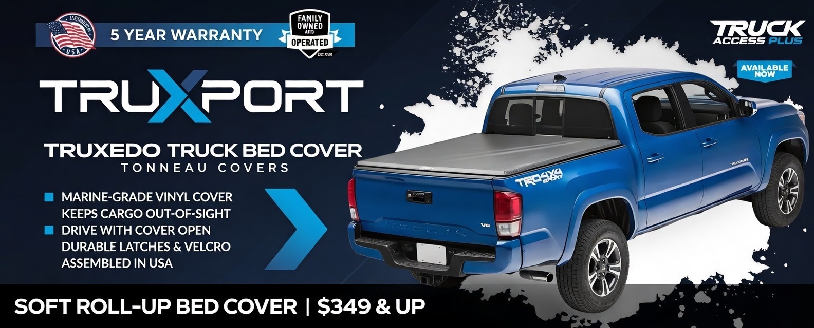 truxedo truxport roll up tonneau covered