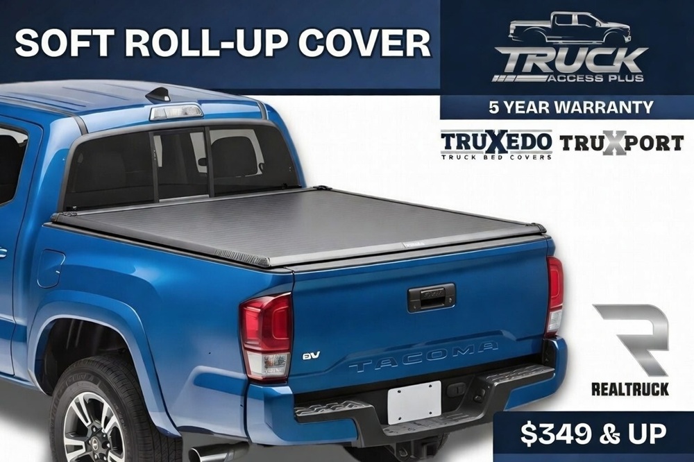 truxport roll up tonneau covered truck bed