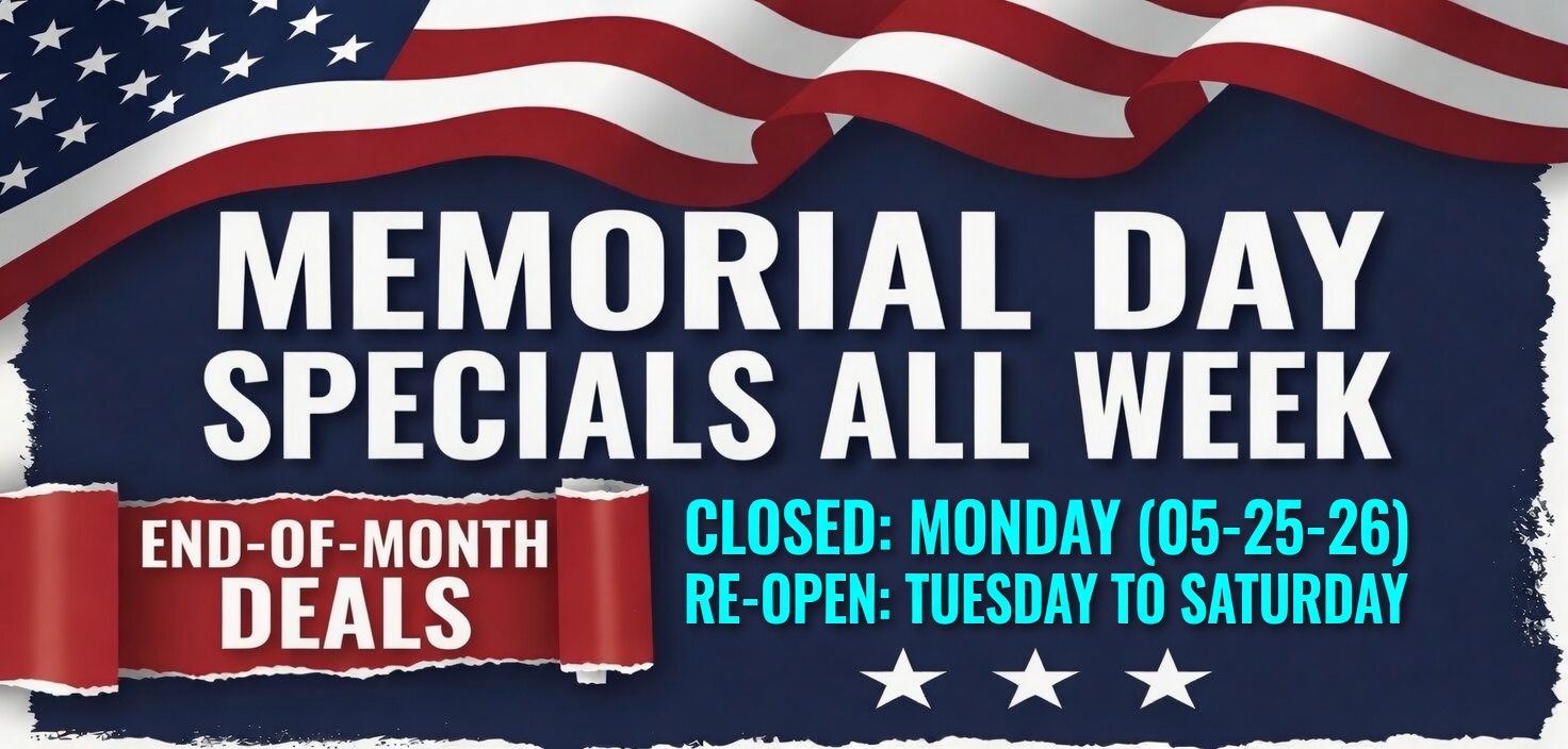 MEMORIAL DAY SAVINGS