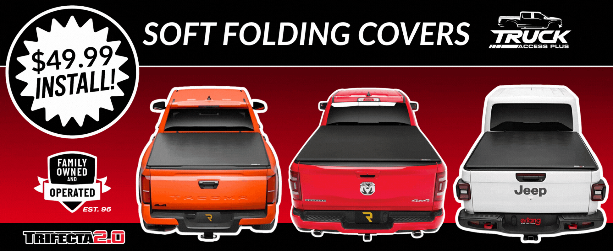 SOFT FOLDING TONNEAU COVERS