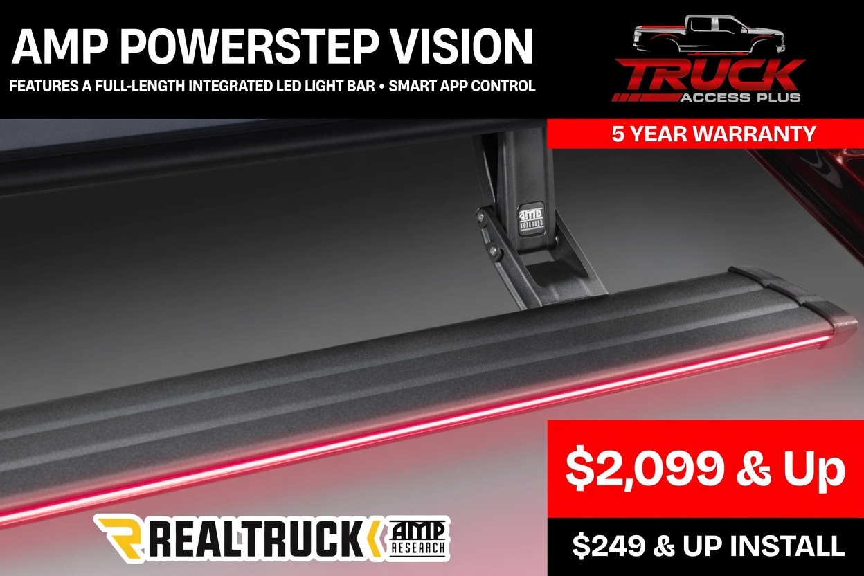 amp research electric running boards powerstep