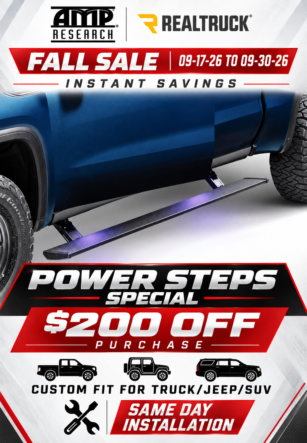 AMP POWER STEP SALE