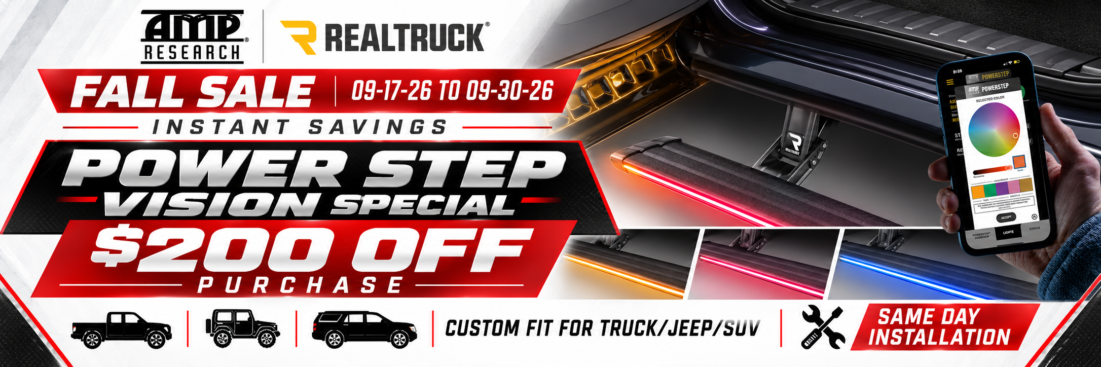 AMP POWER STEP VISION SALE