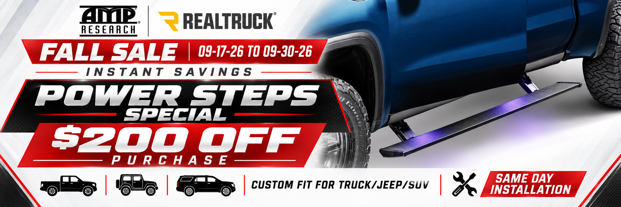 AMP RESEARCH REALTRUCK POWERSTEP SALE