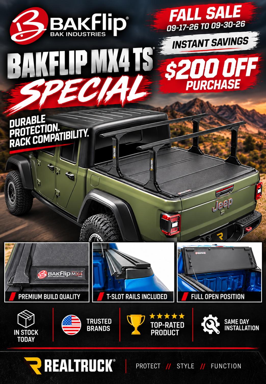 BAKFLIP MX4 TS TONNEAU COVER SALE