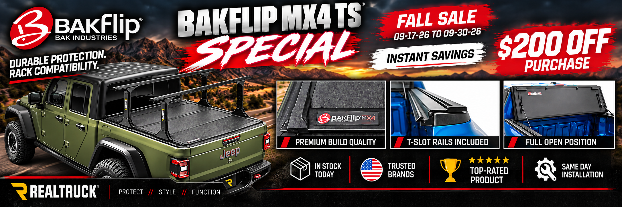 BAKFLIP MX4 TS TRUCK BED COVER SALE