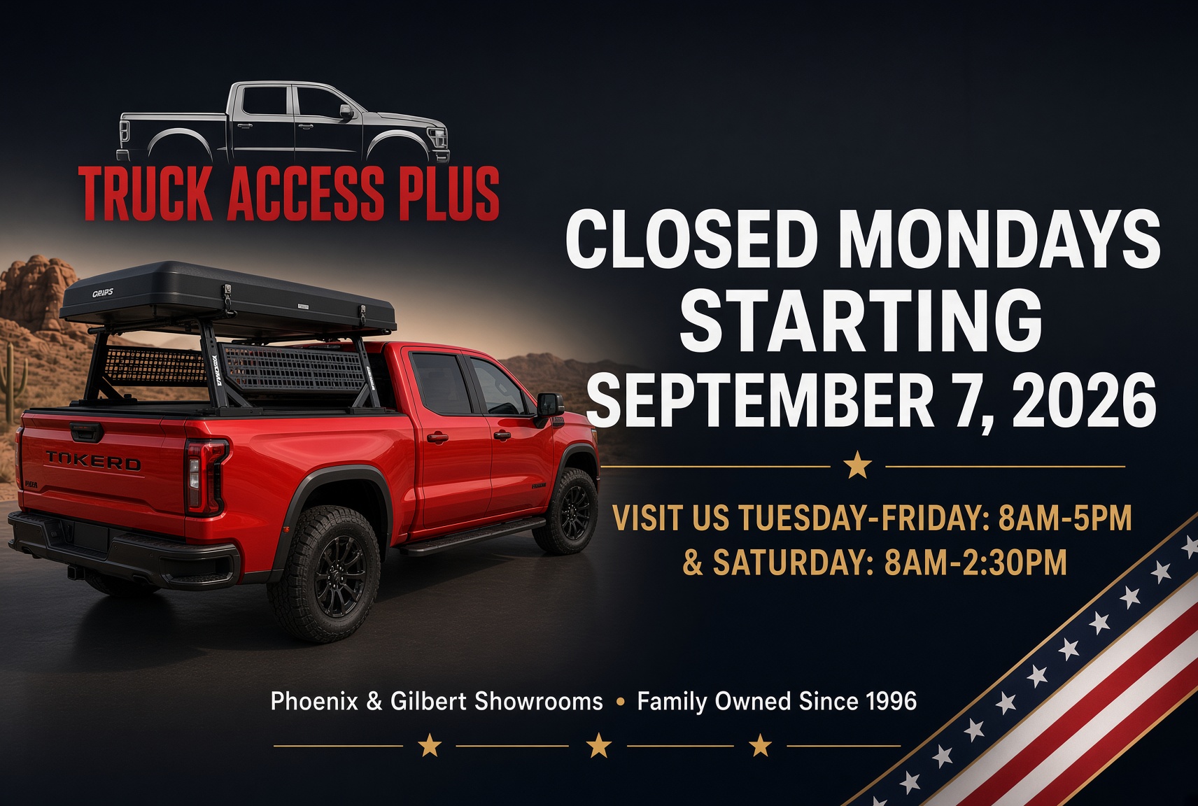 SEPTEMBER HOURS TRUCK ACCESS PLUS