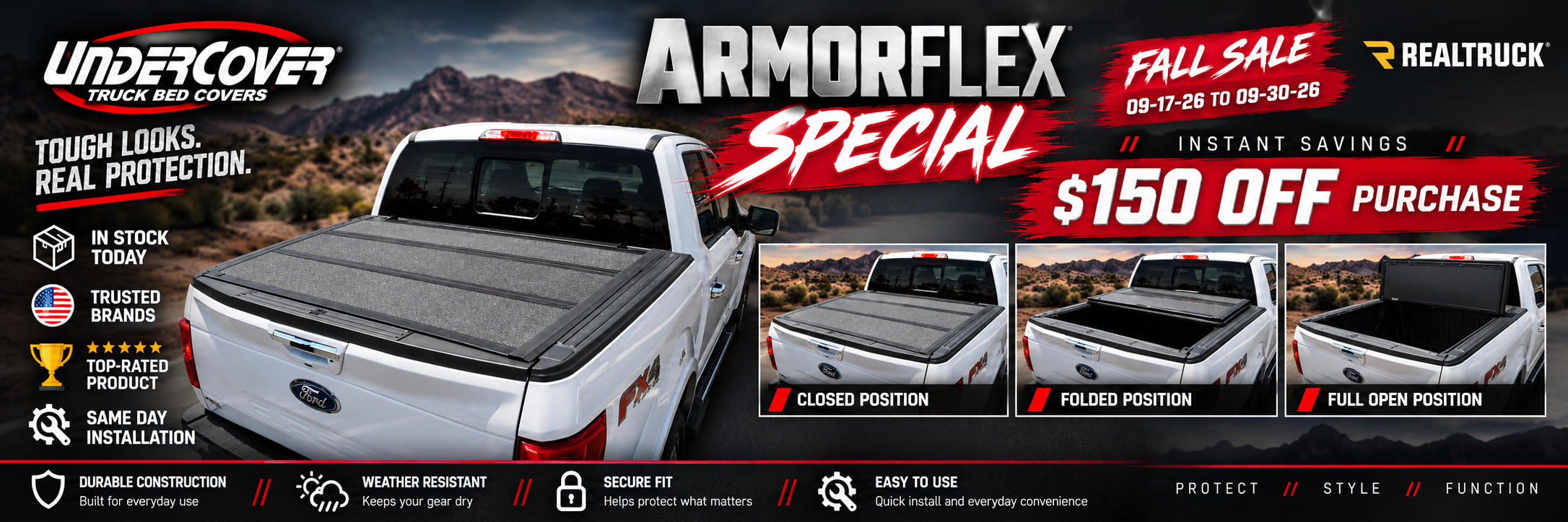 UNDERCOVER ARMOR FLEX TONNEAU COVER SALE