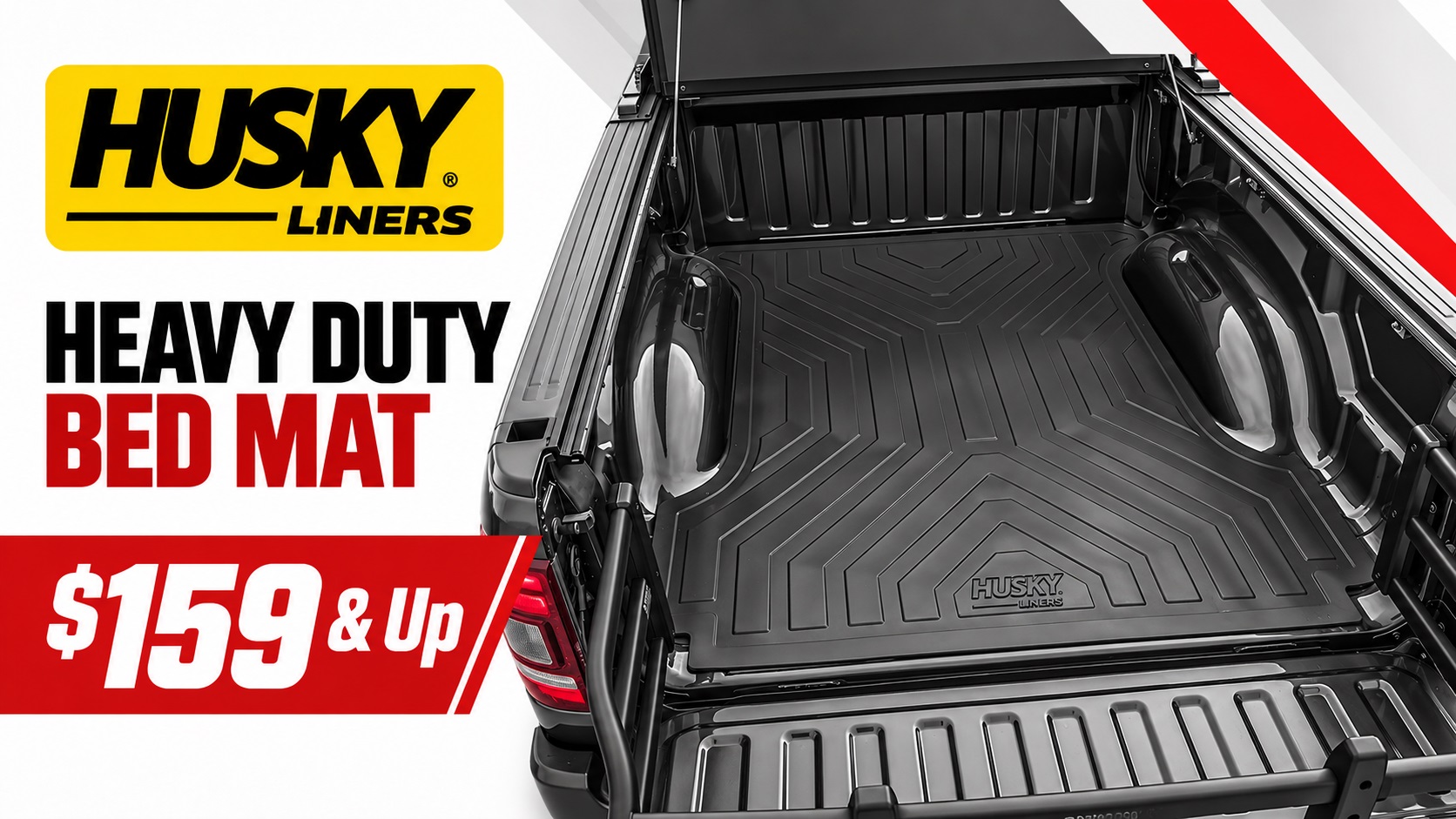 husky liners heavy duty rubber truck bed mat