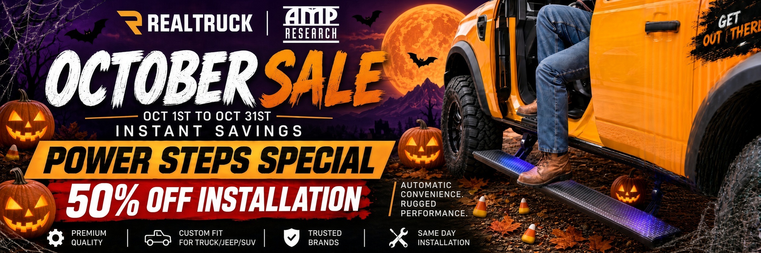 AMP POWER STEP SALE BANNER