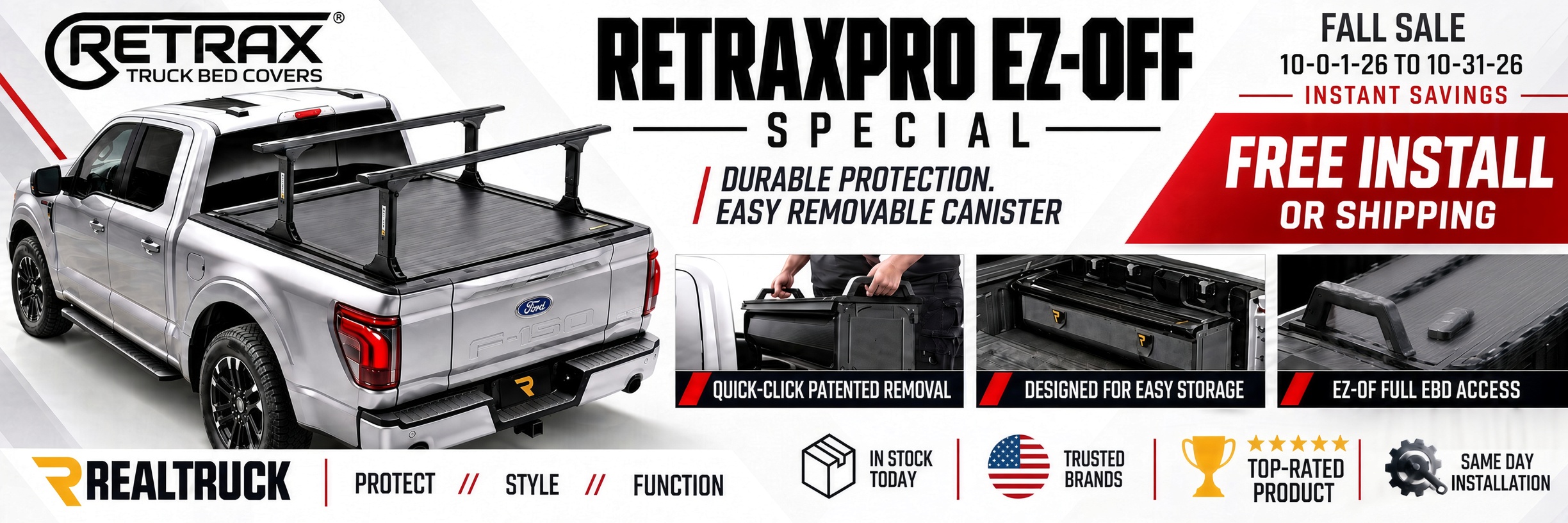 RETRAXPRO EZ-OFF TRUCK BED COVER SALE